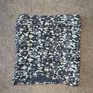 Free people flower strapless tube top